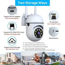 Indoor Wireless Security Camera, Intelligent High-Definition Security Camera, Intelligent WiFi IP Camera, Outdoor Camera, Wireless Network Camera, Full-Color Infrared Night Vision, 1MP, Built-In Hotspot, Loop Recording, - Multicolor - View 4