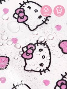 HELLO KITTY AND FRIENDS | SHEIN 6個月-2歲嬰兒防水防油防污背心式防護圍兜 TPU材質可愛卡通貓印花 粉色女款 - 彩色 - 查看 2