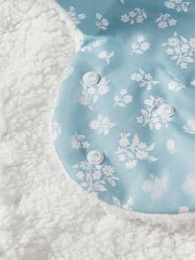 Cozy Pixies 1-Piece Stroller Accessories, Cute Floral Bow Pattern, Soft Gloves, Thick Stroller Handle Cover, Suitable For Outdoor Play In Autumn And Winter - Multicolor - View 10