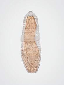 Maija Women's Round Toe Crystal Flat Beach/Holiday Shoes Fall Shoes - Clear - View 4