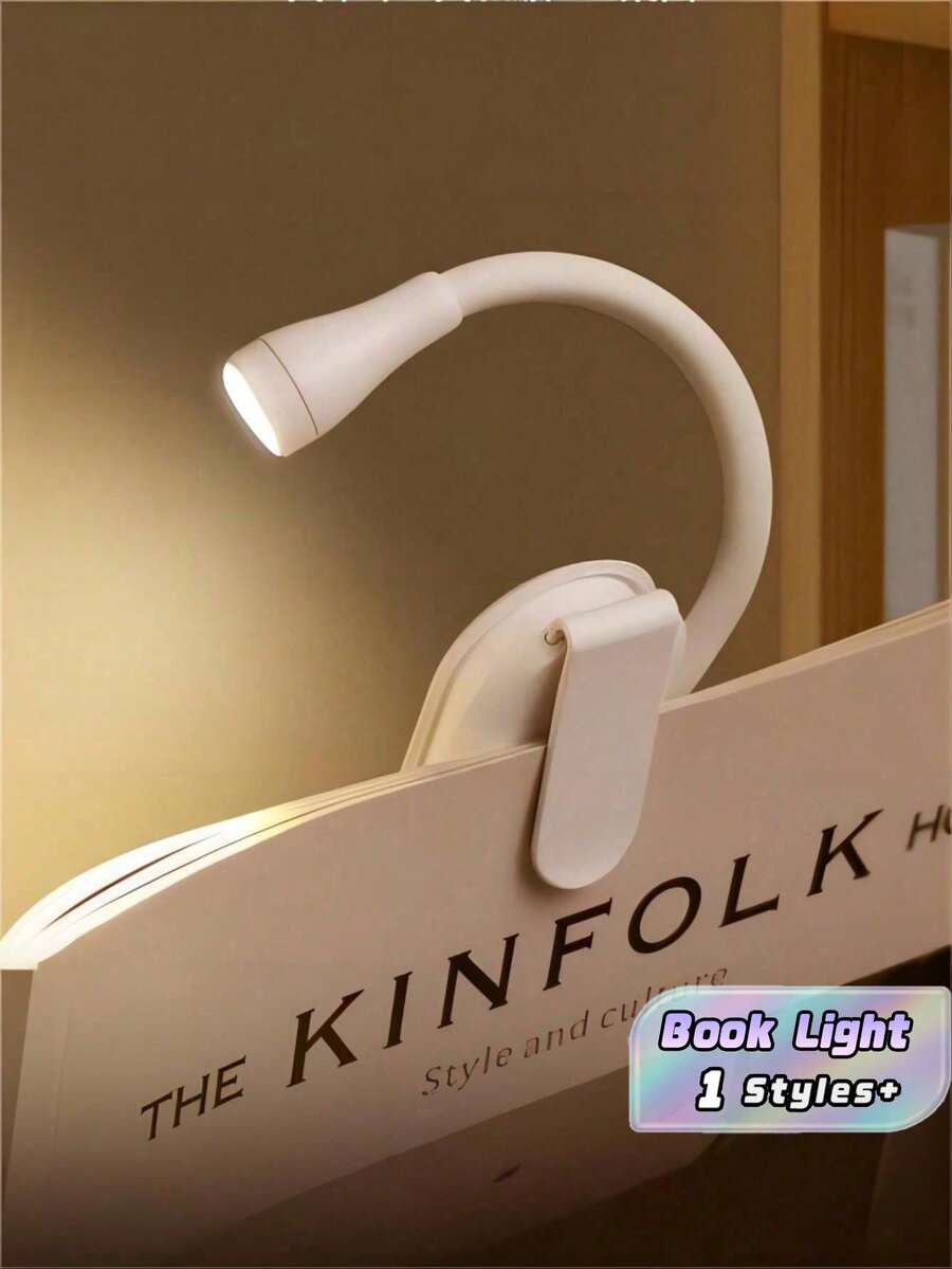 Clip-On LED Book Light, Bedside Reading Lamp, USB Rechargeable, Portable. Compact And Lightweight, Ideal For Reading In Bed. - Multicolor - View 1