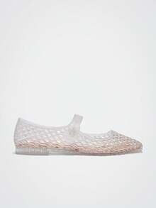 Maija Women's Round Toe Crystal Flat Beach/Holiday Shoes Fall Shoes - Clear - View 2
