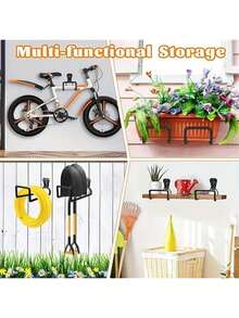Heavy-Duty Garden Hose Holder - Rust-Resistant Wall Mount Storage Rack - Outdoor Garden And Garage Safety - Multicolor - View 2
