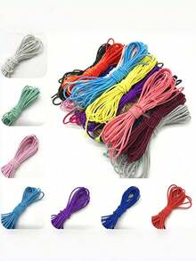 5yards 2mm Soft Round Elastic Ribbon Elastic Band Fiat Rubber Band Waist Band Stretch Ropen Mask Making - Pick Colors - View 2