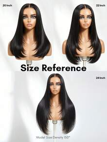 ALL READY WIG Bye-Bye Slip 7x5 Lace Closure Glueless Wear Go Black With Blonde Peekaboo Highlights Layered Straight Wigs With Drawstring Pre-Cut Pre-Pluck Pre-Bleached Transparent Lace 100% Human Hair Fit All Head Sizes Free Part Beginner-Friendly - SNATURAL/613 - View 6