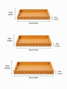 Walnut Tray Wood Tea Tray Fruit Tray Household Tea Tray Hotel Rectangular Bread Dim Sum Tray - Multicolor - View 10