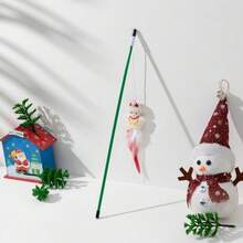 PETSIN 1 PC Christmas Cat Teaser With Small Decoration Cat Toy - Multicolor - View 10