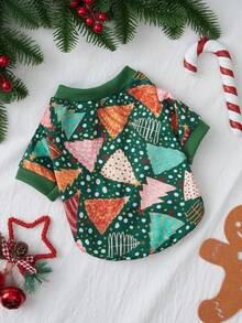 PETSIN 1 Pc Christmas Tree Printed Green Pet, Suitable For Cats And Dogs - Multicolor - View 11