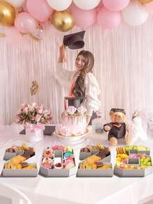 2026 Graduation Decorations -2026 Digital Platter Decorations -10 Inch Paper Service Tray Decorations Suitable For Graduation Parties In Kindergartens, Preschools, High Schools, And Universities - 2026 - View 3