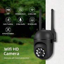 Indoor Wireless Security Camera, Intelligent High-Definition Security Camera, Intelligent WiFi IP Camera, Outdoor Camera, Wireless Network Camera, Full-Color Infrared Night Vision, 1MP, Built-In Hotspot, Loop Recording, - Multicolor - View 2