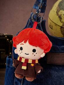 HARRY POTTER X POKOJA LAND 聯名 3D 毛絨吊飾鑰匙圈，可愛立體造型，經典設計，可掛在包包、鑰匙圈、書包等，適合青少年與成人等所有年齡層 - 紅色 - 查看 3