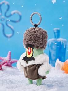 SpongeBob SquarePants | POKOJA LAND 聯名 3D 毛絨吊飾鑰匙圈，可愛立體造型，經典設計，可掛在包包、鑰匙圈、書包等 - 綠色 - 查看 3