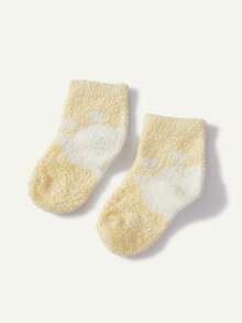 Cozy Pixies 3 Pairs Of Warm Baby Socks, Coral Fleece, Colorful Winter Baby Cute Socks, Colorful Contrasting Versatile Socks, Suitable For Babies To Wear - Multicolor - View 10