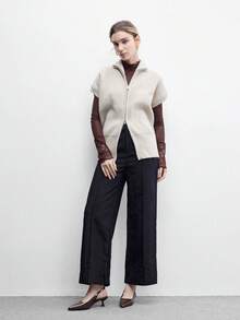 CUCCOO BIZCHIC 女款尖頭小貓跟棕色亮面後扣高跟鞋，簡約優雅，日常百搭通勤上班，空鞋後 - 咖啡棕 - 查看 6