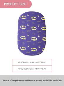 BATMAN X Cozy Pixies 1 Cartoon Printed Baby Mattress, Soft And Breathable, Machine Washable. Fully Enclosed High Elastic Elastic Band, Not Easy To Shift And Slip, Printed - Batman - View 6
