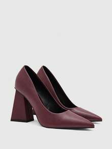 CUCCOO BIZCHIC New Pointed Toe Low Vamp Sexy Elegant High Heels For Women Spring Shoes Spring Break Easter For Christmas Spring Shoes Fall Shoes - Dark bean paste - View 7