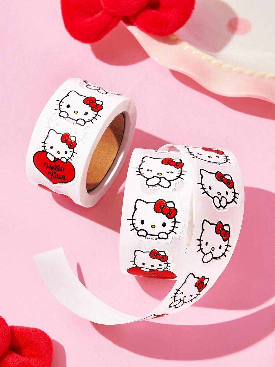HELLO KITTY AND FRIENDS | SHEIN Cartoon Stickers, Sticker Set, Multi-Color Stickers, Suitable For Laptops, Water Bottles, Scrapbooks And DIY Handmade - Multicolor - View 1