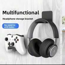 Wall-Mounted Headphone Holder With Innovative Design And Easy Installation - Modern Design Without Drilling, Suitable For Games And Office, With A Practical Hook - Multicolor - View 8