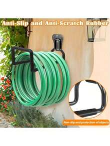 Heavy-Duty Garden Hose Holder - Rust-Resistant Wall Mount Storage Rack - Outdoor Garden And Garage Safety - Multicolor - View 5