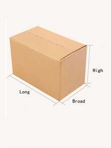 Hộp đóng gói gửi hàng 3 lớp siêu cứng (B Tile) dạng hộp, hộp carton chuyển phát nhanh, hộp chuyển phát nhanh - Màu vàng - Xem 4