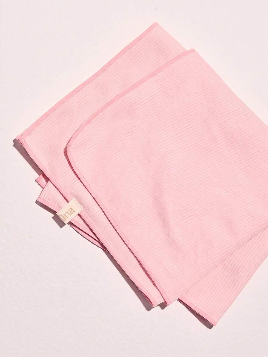 Aralina Pink Towel Leisurewear Active Quick-Dry Cool Down Deodorizing Yoga Pilates Gym Workout Small Towel In Ribbed Texture - Pink - View 1