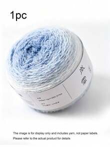 Large Thread,Gradient Needle Thick Thread, Hand Woven DIY Yarn, Hook Woven Fashionable Sweater, Noblewoman Shawl, Seven Star Blanket, Hat, Headband, 1 Pack=200g. - Light Mist Gradient - View 13