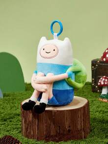ADVENTURE TIME X POKOJA LAND ,聯名款 3D 絨毛吊飾鑰匙圈，可愛造型，經典設計，可掛在包包、鑰匙圈、書包等，適合所有年齡層，包括青少年和成人。 - 白色 - 查看 2
