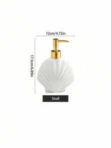 1 Piece Of High-Grade Simple Luxury Bathroom Ceramic Lotion Bottle Separate Bottle Bath Gel Shampoo Separate Bottle - White - View 16