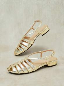 Styleloop 2026 Women's Flat Comfortable Fashion Women's Shoes Sandals - Gold - View 6