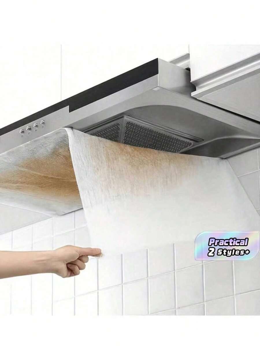 12‑PCS Japanese‑Style Range Hood Accessory Set: Includes Easy‑To‑Clean Grease‑Absorbing Paper, Filtration Membranes, Anti‑Grease Stickers, Filter Screens, Grease‑Absorbing Strips, Universal Kitchen Filters, And Stickers For Built‑In Stovetops. - Range hood accessories - View 1