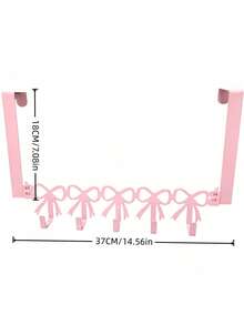 1 PC Heavy Duty Sturdy Non Slip Rustproof Waterproof Space Saving Bow Door Hooks And Hangers For Bedroom Bathroom Kitchen Wall Mount Home Decor Storage Gift - Multicolor - View 10