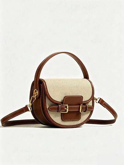 SIENNITY Bolso de Silla de Alta Calidad, Bolso de Mano con Costura Vintage, Nuevo Bolso Cruzado Versátil Casual 2025
