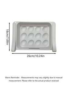 1 Drawer‑Type Hanging Fridge Fresh‑Keeping Storage Box - Suitable For Eggs, Fruits And Vegetables - Space‑Saving Kitchen Accessory - White - View 2