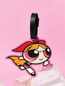 THE POWERPUFF GIRLS X SHEIN Feitian Little Policewoman PVC Luggage Tag - Red - View 1