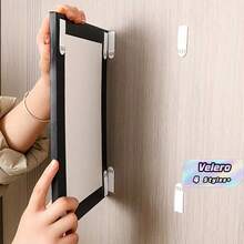 12/24 Fixed Sticker For Picture Frame Non-Destructive Installation, Double-Piece Use, Easy To Remove And Install, Suitable For Remote Control, Photo Frame, Socket, Etc - Velcro - View 2