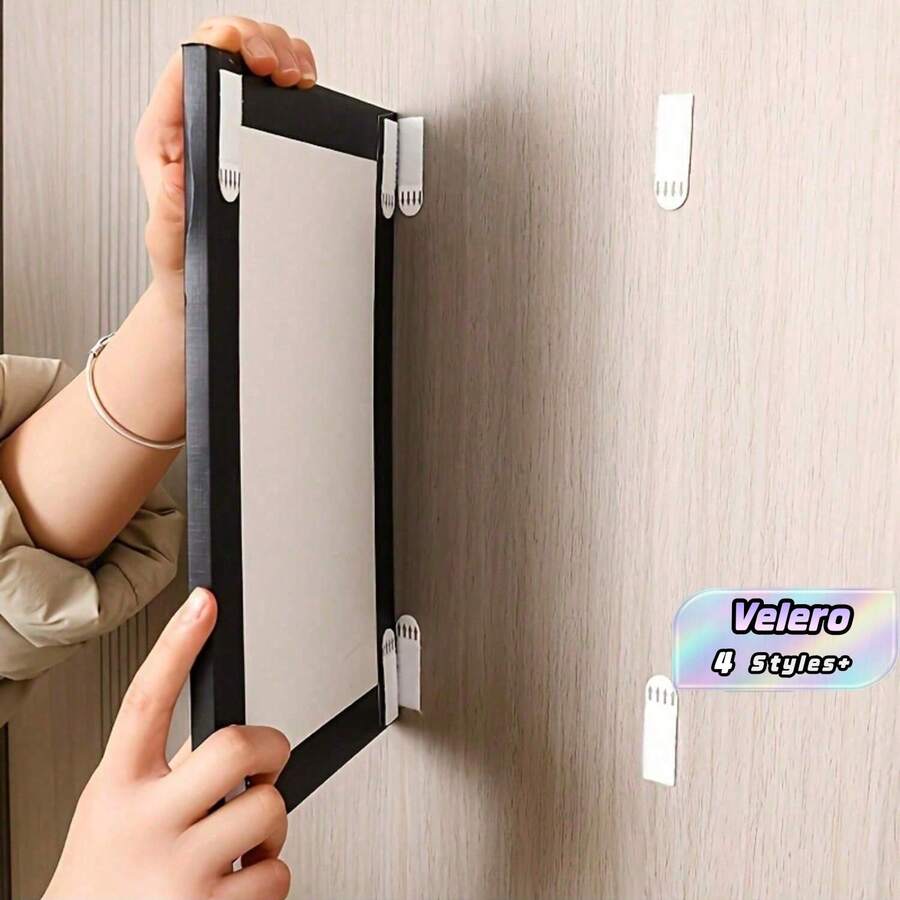 12/24 Fixed Sticker For Picture Frame Non-Destructive Installation, Double-Piece Use, Easy To Remove And Install, Suitable For Remote Control, Photo Frame, Socket, Etc