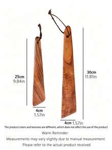 1 Home Use Spatula, Hanging Storage, Outdoor Flip Cooking Spatula, Kitchen Utensil Frying Spatula - Wood Color - View 2