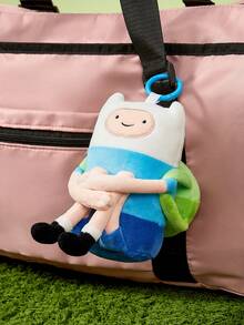 ADVENTURE TIME X POKOJA LAND ,聯名款 3D 絨毛吊飾鑰匙圈，可愛造型，經典設計，可掛在包包、鑰匙圈、書包等，適合所有年齡層，包括青少年和成人。 - 白色 - 查看 3