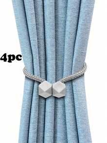 Magnetic Curtain Tiebacks, Made Of Thicker Twisted Cord And Strong Magnets, Multiple Color Options, Suitable For Curtain Fixing - Multicolor - View 6