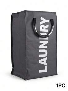 Haus Hana 1pc Large Capacity Dirty Clothes Basket, Oxford Cloth Portable Foldable Miscellaneous Storage Bag, Waterproof Hand-Held Laundry Basket, Clothing Storage Bag With Aluminum Ring Handle, Cubic Multi Compartment Hand-Held Clothing Bag, Essential For Home - Multicolor - View 15