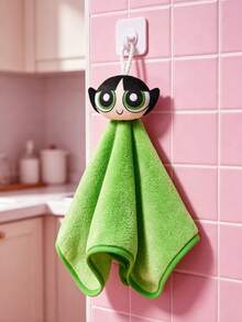THE POWERPUFF GIRLS X SHEIN 立体卡通挂式手巾 - 彩色 - 查看 2
