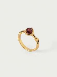Glisma 1Psc Women's Single Ring - Gold - View 17