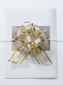 Ribbon Pull Bows Are Used For Gift Wrapping. The 6-Inch Large Pull Bows Are Suitable For Gift Basket Packaging And Wine Bottle Decoration. Satin Ribbons And Pom-Pom Bows Can Be Used For Weddings, Parties And Birthday Decorations. - Multicolor - View 8