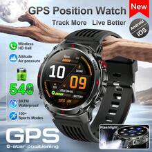 Teckwe ساعة رياضية ذكية جديدة 2026 للرجال، تحديد موقع GPS دقيق وبوصلة، مصباح LED، مقاومة للماء 3ATM، شاشة AMOLED عالية الدقة 1.46 بوصة، تنبيهات مكالمات ورسائل بلوتوث، ساعة، أوضاع رياضية، ارتفاع وضغط الهواء، مسار GPS، ساعة تتبع اللياقة البدنية - مشاهدة 14