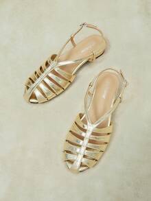 Styleloop 2026 Women's Flat Comfortable Fashion Women's Shoes Sandals - Gold - View 1
