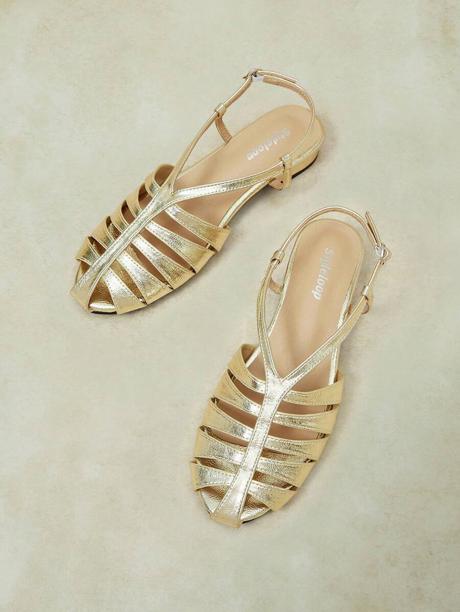 Styleloop 2026 Women's Flat Comfortable Fashion Women's Shoes Sandals - Gold - View 1
