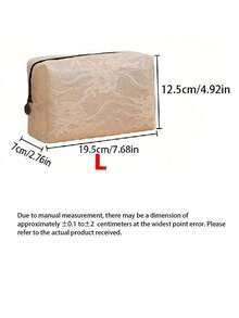 1/3pcs Lace Cosmetic Bag, Portable Large Capacity Travel Organizer Pouch - Multicolor - View 7