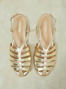 Styleloop 2026 Women's Flat Comfortable Fashion Women's Shoes Sandals - Gold - View 2