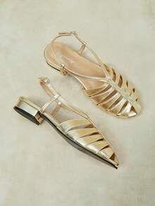 Styleloop 2026 Women's Flat Comfortable Fashion Women's Shoes Sandals - Gold - View 5