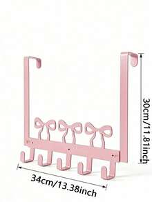 1 PC Heavy Duty Sturdy Non Slip Rustproof Waterproof Space Saving Bow Door Hooks And Hangers For Bedroom Bathroom Kitchen Wall Mount Home Decor Storage Gift - Multicolor - View 12